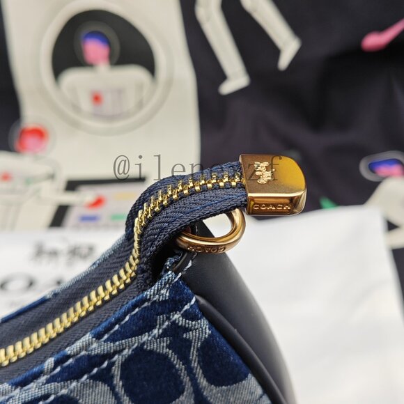 Coach Teri Crossbody Bag Denim Blue - Picture 9 of 11